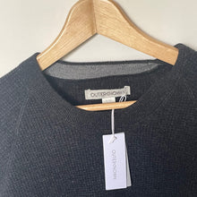 Load image into Gallery viewer, Outerknown Shelter Wool Cashmere Sweater Mens XL Black Waffle Crew Neck