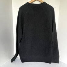 Load image into Gallery viewer, Outerknown Shelter Wool Cashmere Sweater Mens XL Black Waffle Crew Neck