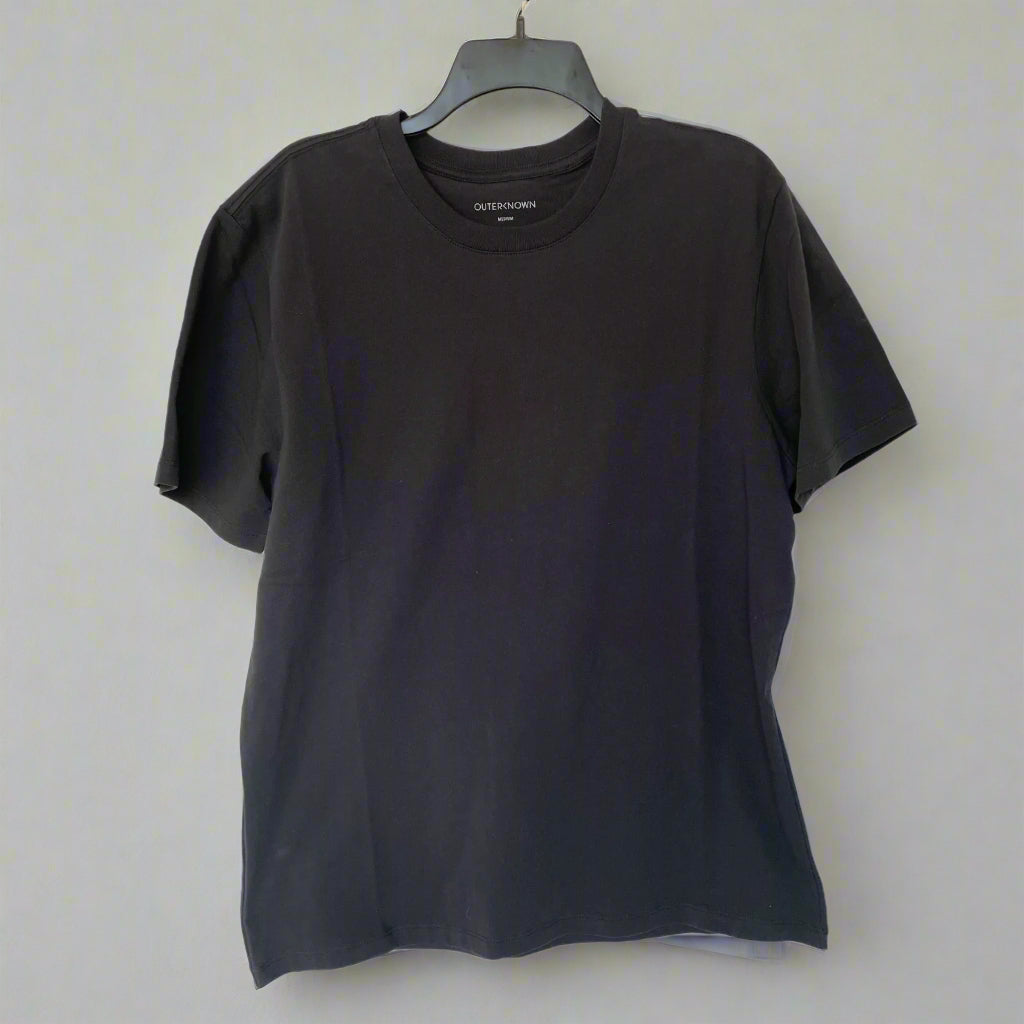 Outerknown Sojourn Organic Cotton Tee Mens Medium Black Short Sleeve Shirt