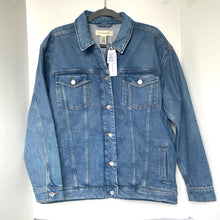 Load image into Gallery viewer, Outerknown Trucker Denim Jean Jacket Mens Blue Classic Organic Unisex