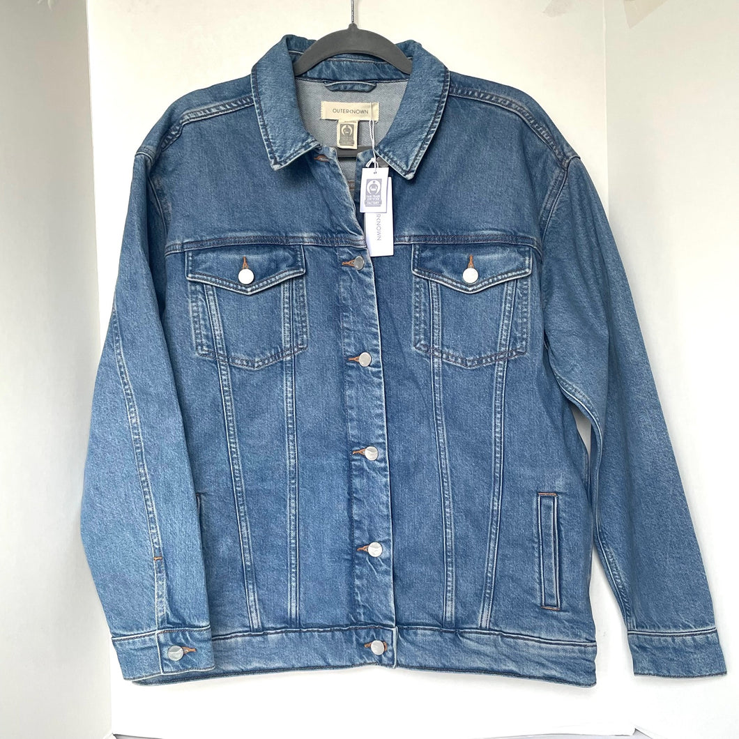 Outerknown Trucker Denim Jean Jacket Mens Blue Classic Organic Unisex