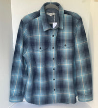 Load image into Gallery viewer, Outerknown Blanket Plaid Shirt Mens XL Blue Flannel Long Sleeve Button Up Soft