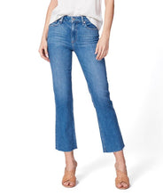 Load image into Gallery viewer, Paige Jeans Womens 26 Blue High Rise Crop Flare Colette, Sonic Distressed
