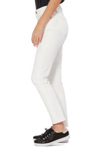 Load image into Gallery viewer, Paige Jeans Womens 29 White High Rise Sarah Straight Slim Stretch, Gold Coast