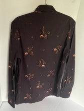 Load image into Gallery viewer, Paul Smith Dress Shirt Mens Small Brown Long Sleeve Button-Down Guitar Folk Cotton