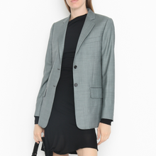 Load image into Gallery viewer, Paul Smith Single Breasted Wool Silk Blazer Womens Blue Plaid Jacket Italian