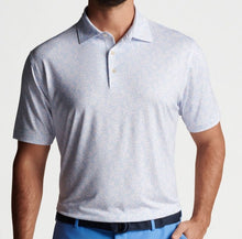 Load image into Gallery viewer, Peter Millar Polo Summer Comfort Mens Medium White Dazed Transfused Jersey