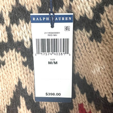 Load image into Gallery viewer, Ralph Lauren tag on a patterned sweater