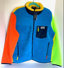 Load image into Gallery viewer, Polo Ralph Lauren Fleece Jacket Mens Full Zip Color Blocked Classics Sweater