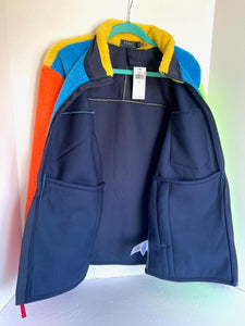 Polo Ralph Lauren Fleece Jacket Mens Full Zip Color Blocked Classics Sweater