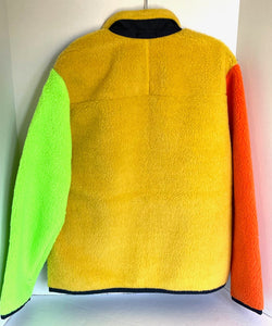 Polo Ralph Lauren Fleece Jacket Mens Full Zip Color Blocked Classics Sweater