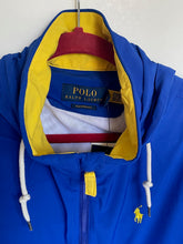 Load image into Gallery viewer, Polo Ralph Lauren Half-Zip Hybrid Jacket Men Medium Colorblock Hood Shell Pullover