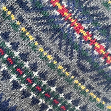 Load image into Gallery viewer, Polo Ralph Lauren Fair Isle Wool Blend Polo Scarf Gray Multi Intarsia Mens Long