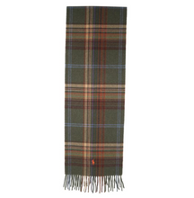 Load image into Gallery viewer, Polo Ralph Lauren Polo Plaid Wool Scarf Olive Green Long Fringed Winter