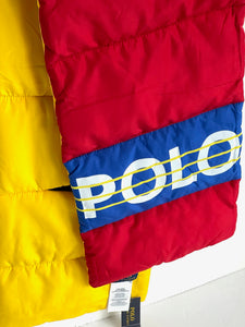 Polo Ralph Lauren Puffer Scarf Pony Logo Ski Unisex Twisted Yellow Blue Red