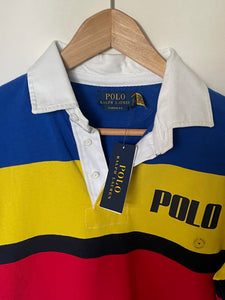 Polo Ralph Lauren Rugby Shirt Mens Stripe Logo Classic Jersey Long Sleeve