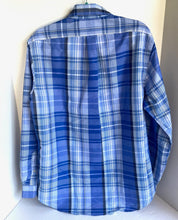Load image into Gallery viewer, Polo Ralph Lauren Shirt Mens Large Blue Plaid Performance Stretch Button Down