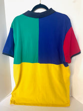 Load image into Gallery viewer, Polo Ralph Lauren Shirt Mens XXL Colorblock Big Pony Mesh Slim Fit Blue Green