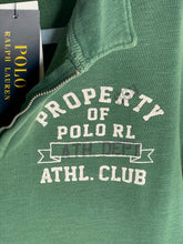 Load image into Gallery viewer, Polo Ralph Lauren Sweatshirt Mens Green Quarter Zip Vintage Athletic Club Jumper