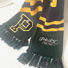 Load image into Gallery viewer, Polo Ralph Lauren Polo College Patch Wool Blend Scarf Blue Green Yellow Sport