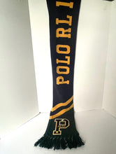 Load image into Gallery viewer, Polo Ralph Lauren Polo College Patch Wool Blend Scarf Blue Green Yellow Sport