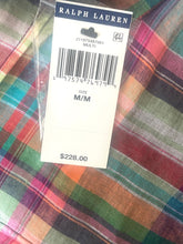 Load image into Gallery viewer, Ralph Lauren tag on a plaid fabric background