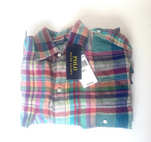 Load image into Gallery viewer, Plaid shirt with Polo Ralph Lauren tag on a white background