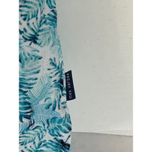 Load image into Gallery viewer, Projek Raw Linen Button Up Shirt Mens L Blue Tropical Short Sleeve