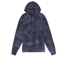 RAILS Fulton Hoodie Mens Blue Extra Large Pullover Midnight Tie Dye Sweater