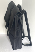 Load image into Gallery viewer, RAINS Buckle Mini Backpack Waterproof Black Laptop Sleeve Vegan Adjustable Unisex