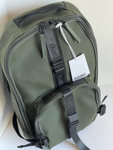 Load image into Gallery viewer, RAINS Trail Rucksack Backpack Waterproof Green Laptop Sleeve Vegan Unisex