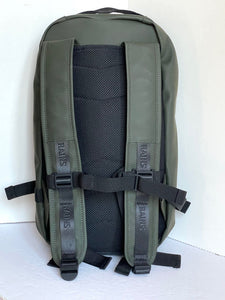 RAINS Trail Rucksack Backpack Waterproof Green Laptop Sleeve Vegan Unisex