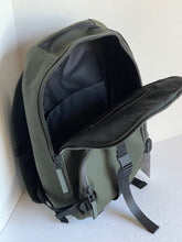 Load image into Gallery viewer, RAINS Trail Rucksack Backpack Waterproof Green Laptop Sleeve Vegan Unisex