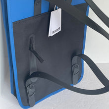 Load image into Gallery viewer, RAINS Mini Backpack Waterproof Blue Laptop Sleeve Vegan Adjustable Unisex