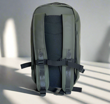 Load image into Gallery viewer, RAINS Trail Backpack Rucksack Waterproof Green Laptop Sleeve Vegan Unisex