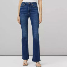 Load image into Gallery viewer, Rag Bone Casey Flare Jeans Womens 27 Blue High Waist Stretch Denim Selina