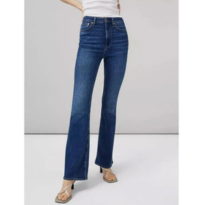 Rag Bone Casey Flare Jeans Womens 27 Blue High Waist Stretch Denim Selina