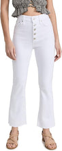 Load image into Gallery viewer, Rag Bone Case Ankle Flare Jeans White Exposed Button Fly High Waist Crop