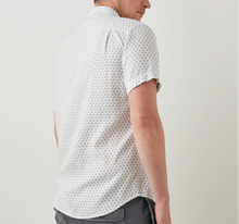 Load image into Gallery viewer, Rails Carson Diamond Geo Linen Blend Shirt Mens Large White Short Sleeve Light