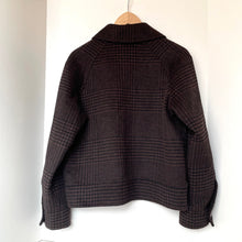 Load image into Gallery viewer, Rails Cheyenne Zip Jacket Womens S Brown Houndstooth Wool Blend Espresso