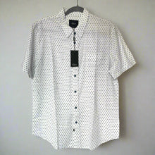 Load image into Gallery viewer, Rails Carson Diamond Geo Linen Blend Shirt Mens Large White Short Sleeve Light