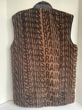 Load image into Gallery viewer, Rains Heavy Fleece Vest Mens Unisex Brown Monogram Sleeveless Front Zip