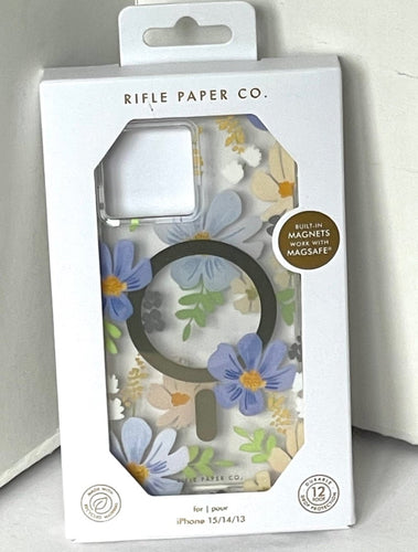 Rifle Paper Co iPhone 15, 14, 13 Case Floral MagSafe Hardshell Pastel Marguerite