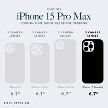 Load image into Gallery viewer, Rifle Paper Co iPhone 15 PRO MAX Case Floral MagSafe Hardshell Pastel Marguerite