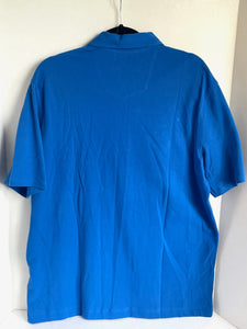 Robert Graham Polo Shirt Mens Extra Large Blue Sutter Classic Fit Cotton