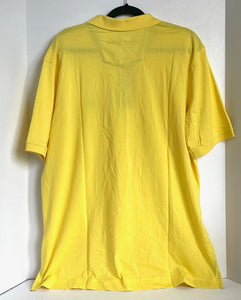 Robert Graham Polo Shirt Mens Extra Large Yellow Bowler 2 Classic Fit