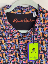 Load image into Gallery viewer, Robert Graham Polo Shirt Mens Medium Short Sleeve Cocktail Hour Lightweight