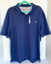 Load image into Gallery viewer, Robert Graham Polo Shirt Mens XXL 3XL Navy Blue Stone Trail Rugby Classic Fit