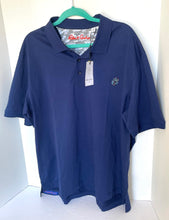 Load image into Gallery viewer, Robert Graham Polo Shirt Mens XXL 3XL Navy Blue Stone Trail Rugby Classic Fit