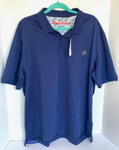 Load image into Gallery viewer, Robert Graham Polo Shirt Mens XXL 3XL Navy Blue Stone Trail Rugby Classic Fit